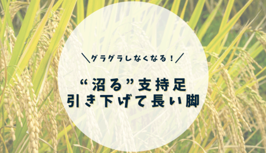 “沼る”支持足（軸足）、引き下げて長い脚